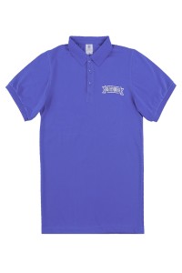 訂製短袖紫色Polo恤 裝修學院義工團隊Polo恤  設計工作室Polo恤  印花LOGO P1573